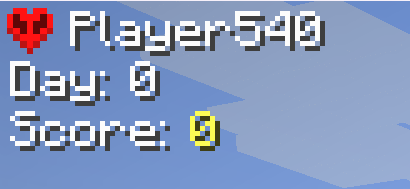 Пример работы мода Dash's Hardcore Overlay в игре Minecraft с отображением статистики выживания