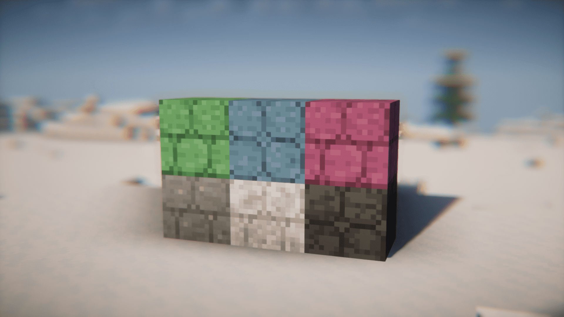 Пример использования декоративных плиток в строительстве дома в Minecraft