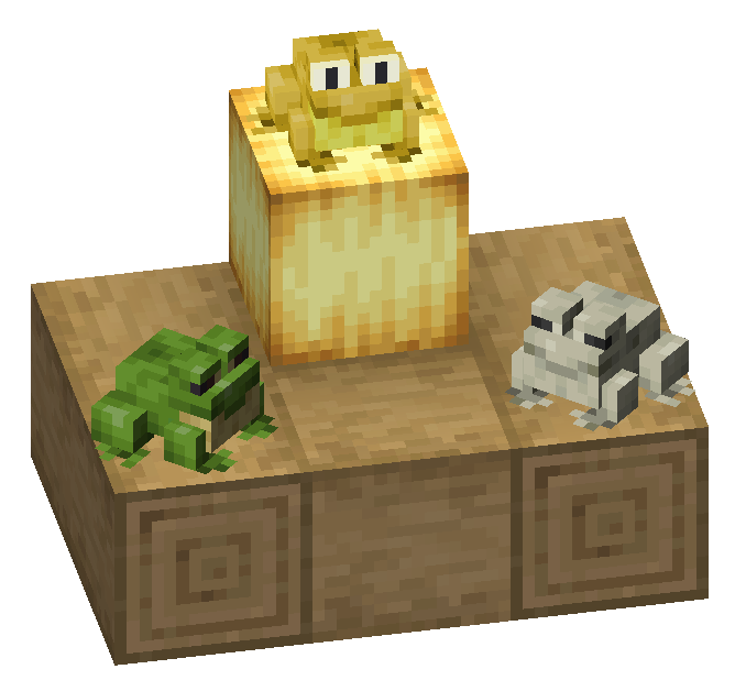 Грибной биом в Minecraft с Фроге, светящимися лягушками и тематическим декором