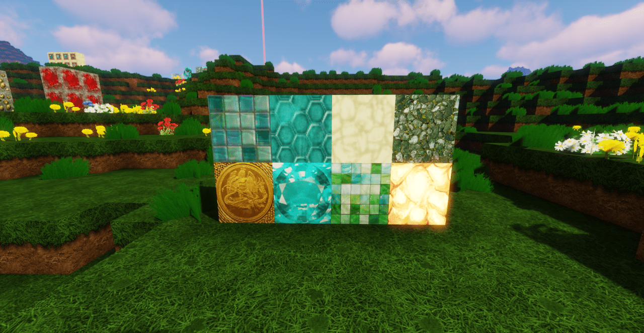 Улучшенные текстуры воды и деревьев в Minecraft с Deluxe 4K