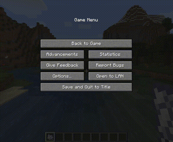 Анимация исследования биомов в Minecraft: лес, пустыня, горы