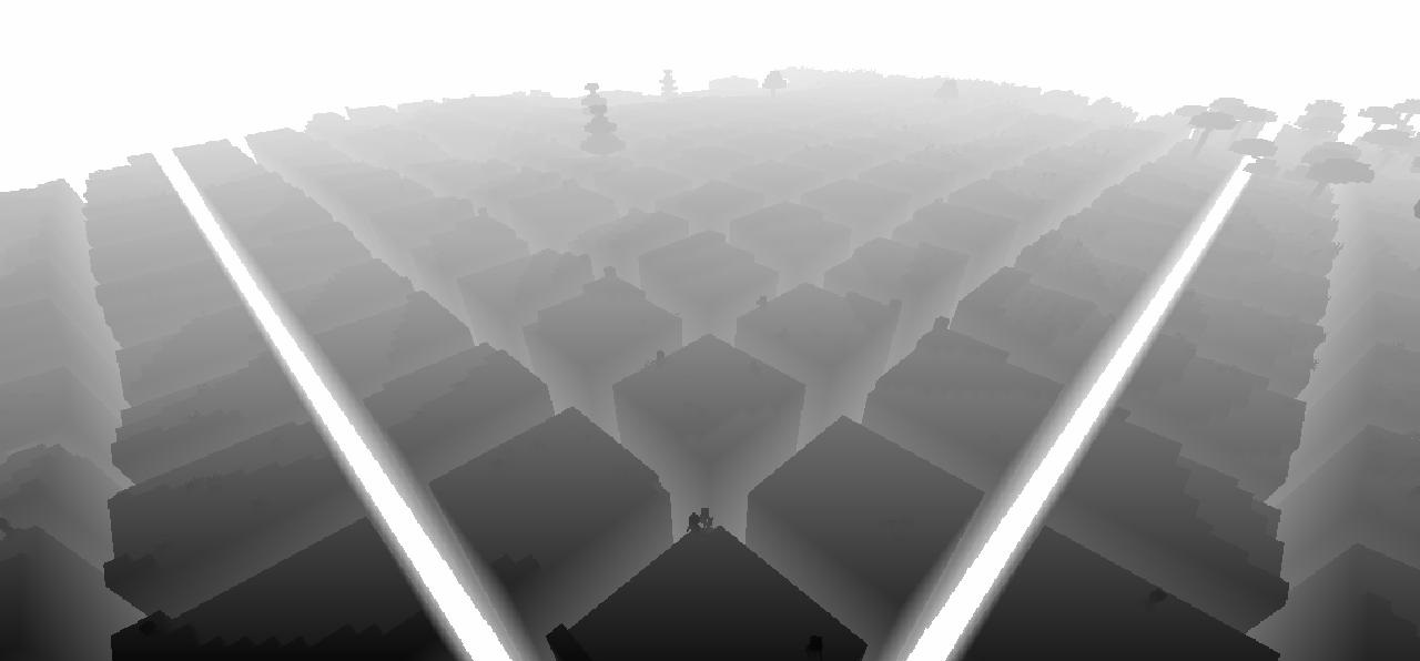 Подводный мир Minecraft с шейдерами, имитирующими реалистичное преломление света в воде