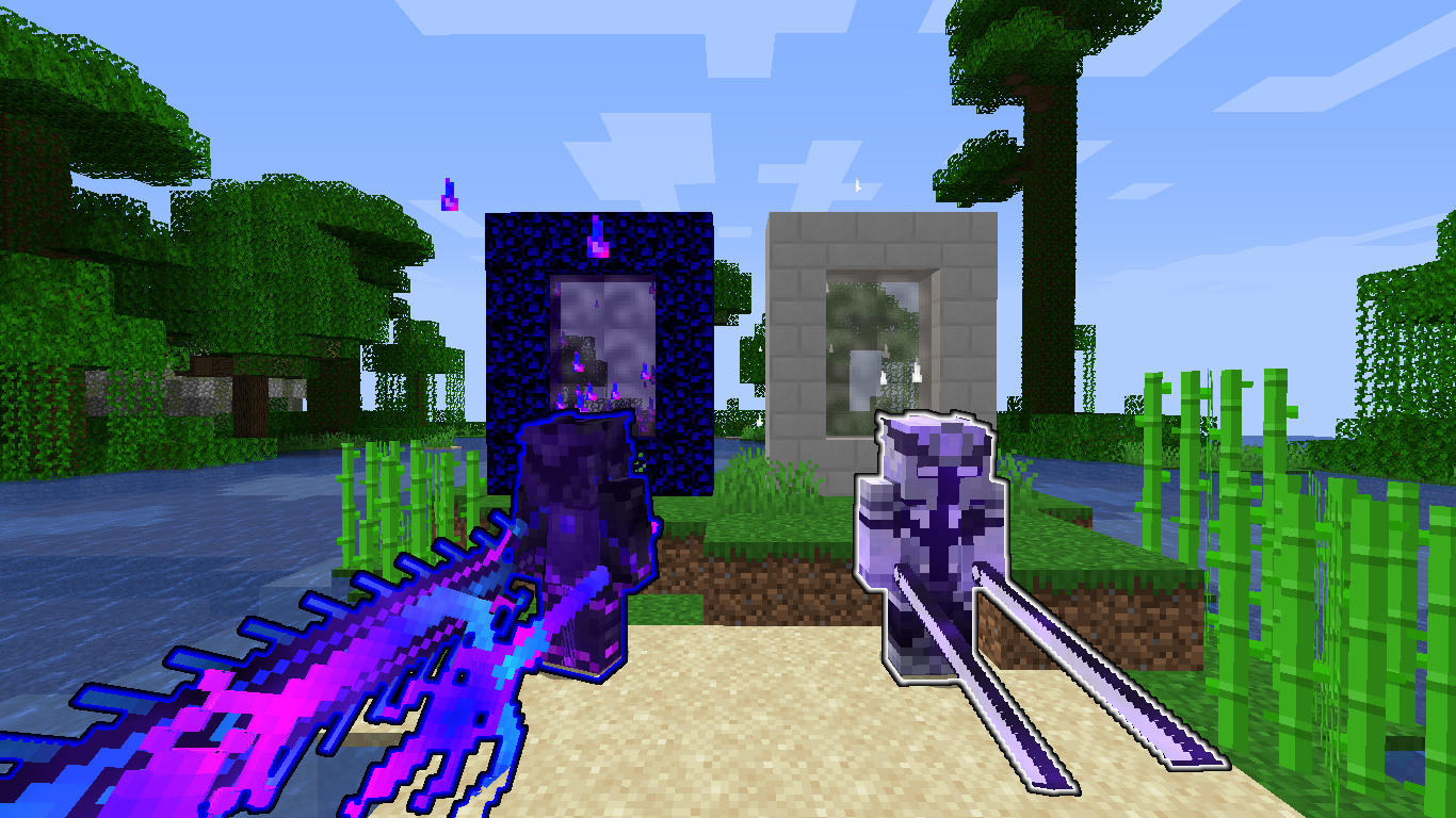 Фантастический космический корабль из блоков в Minecraft