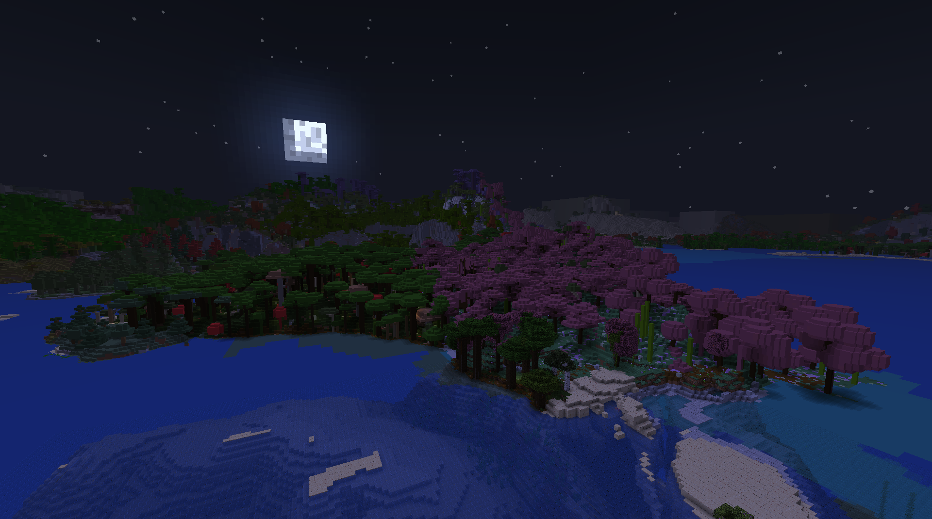 Настройки мода Distant Horizons в меню Minecraft