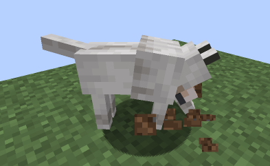 Собака в Minecraft с новой анимацией виляния хвоста благодаря Doggo Mod Overhauled