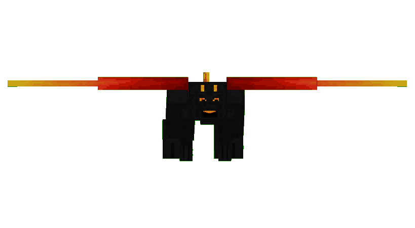 Анимация атаки Nether Dragon, извергающего пламя в Minecraft