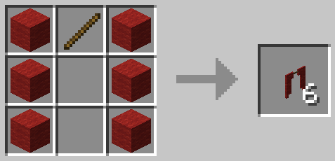 Рецепт создания штор в Minecraft с модом Exlines Furniture