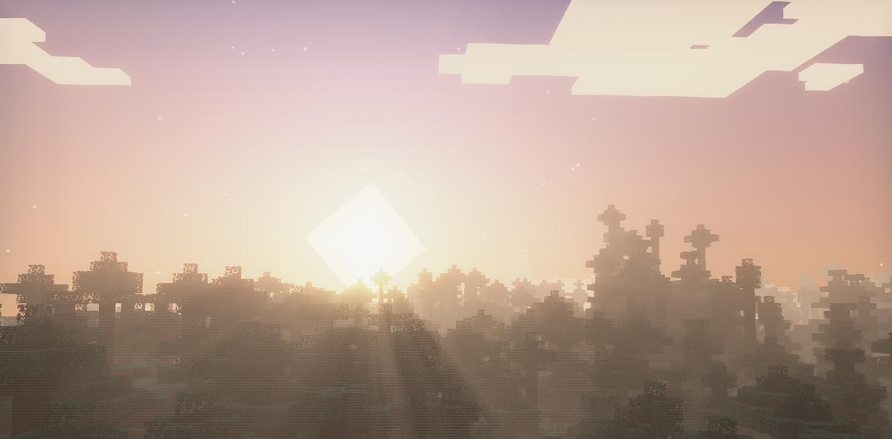 Реалистичная графика в Minecraft с улучшенными тенями и освещением