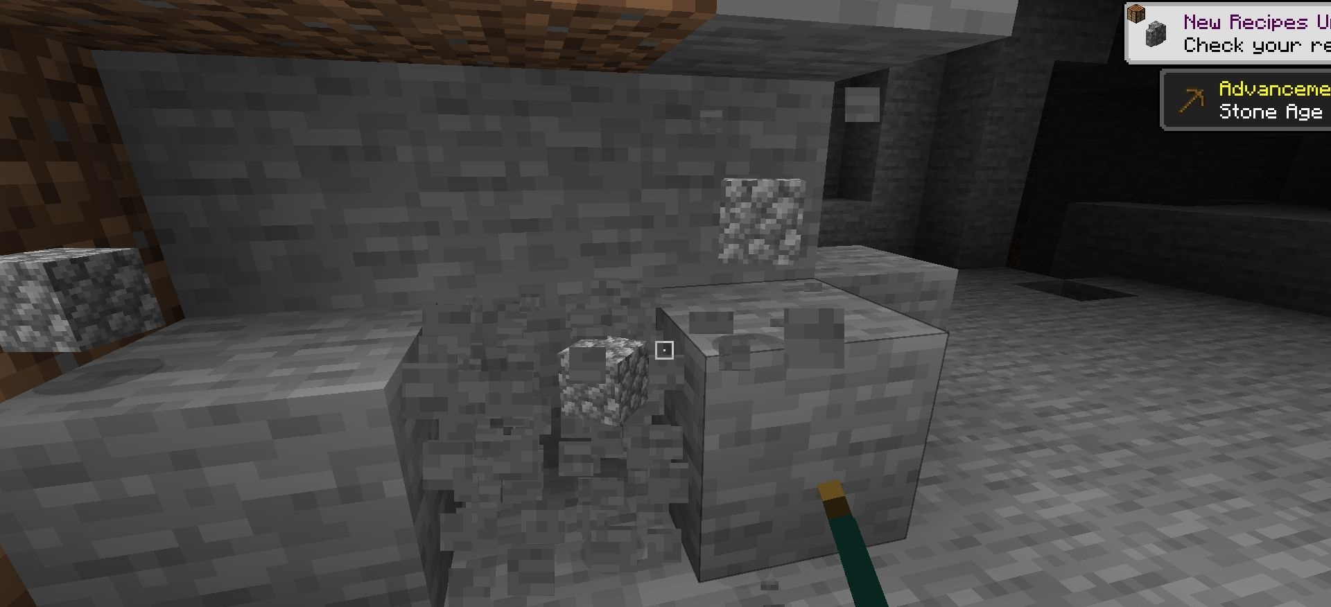 Сравнение стандартного и динамического прицела в Minecraft