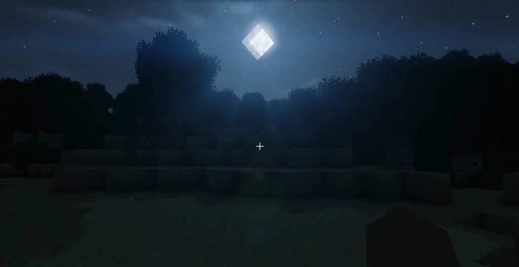 Сравнение освещения с модом Dynamic Lights и без него в подземелье Minecraft