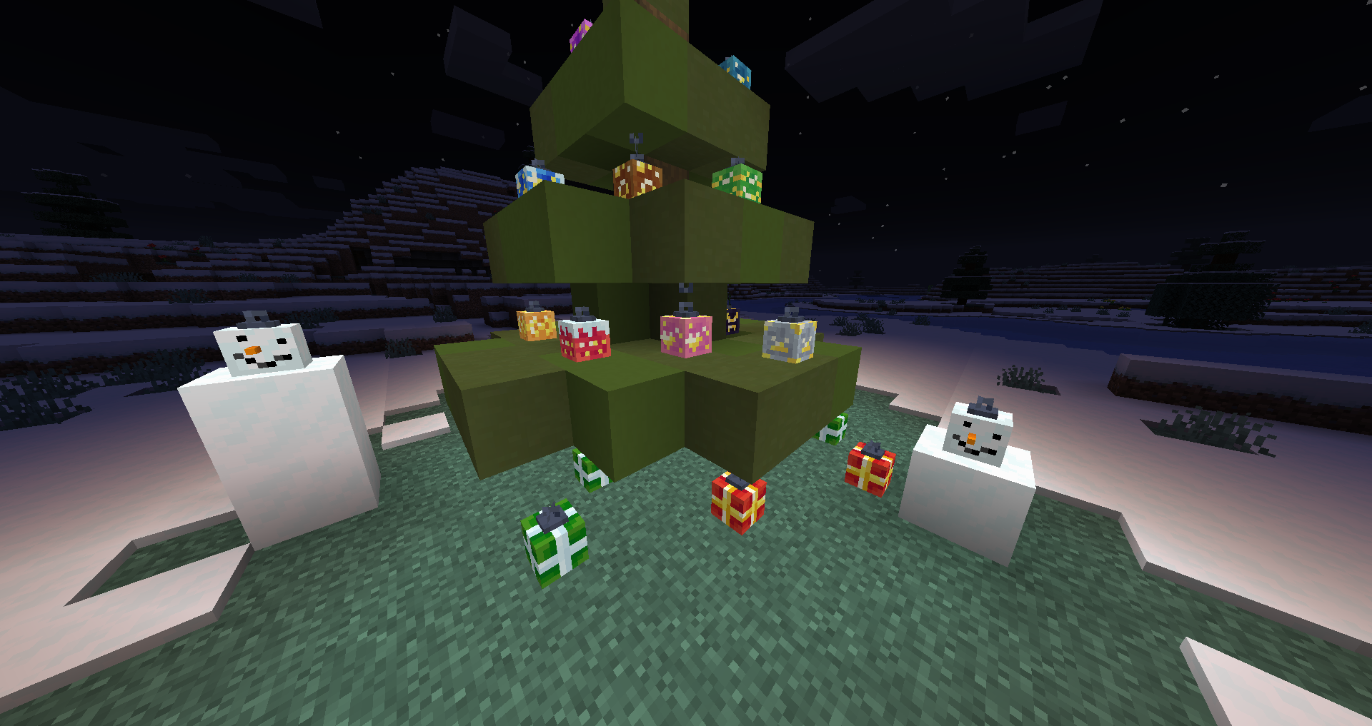 Пример использования Skinned Lanterns в декоре дома в Minecraft