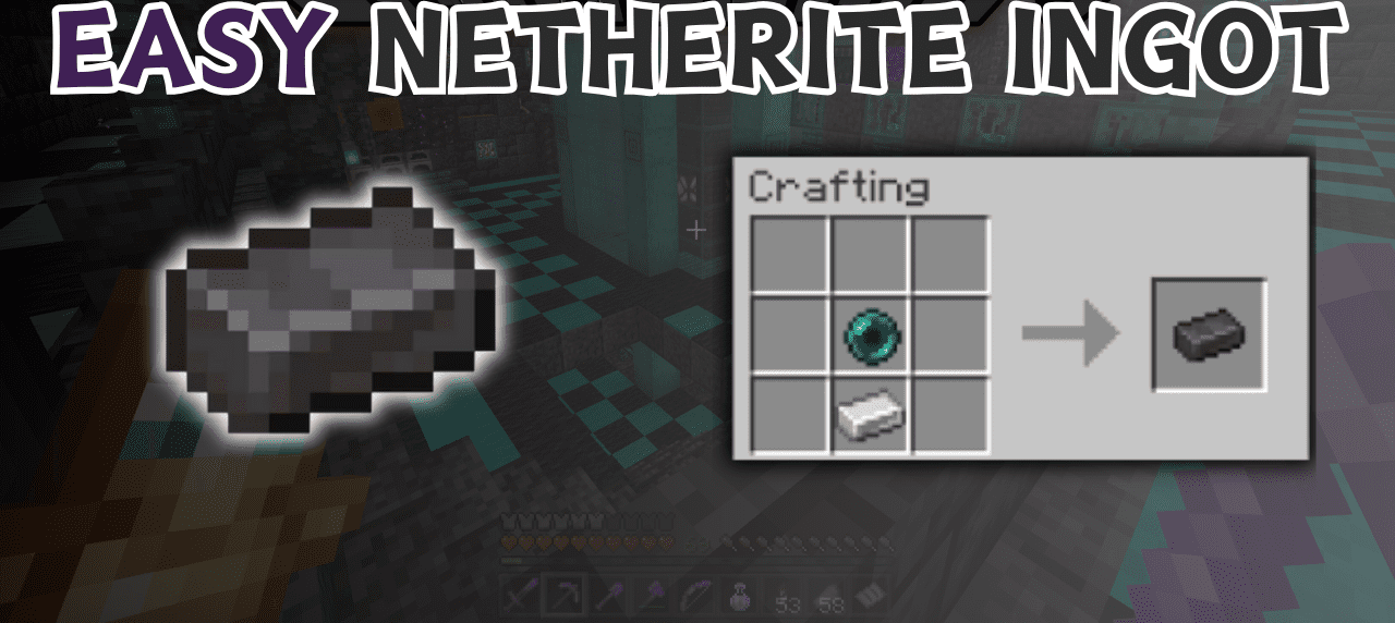 Easy Netherite Ingot для Minecraft 1.21.5