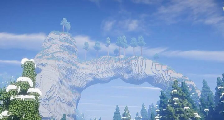Подводный мир Minecraft с шейдером Ebin: красивые кораллы и прозрачная вода