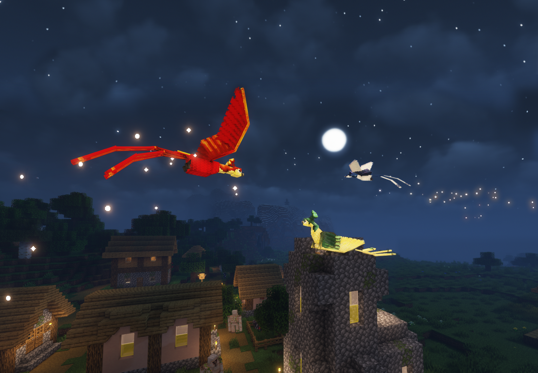 Крупный проект в Minecraft: замок из разных блоков