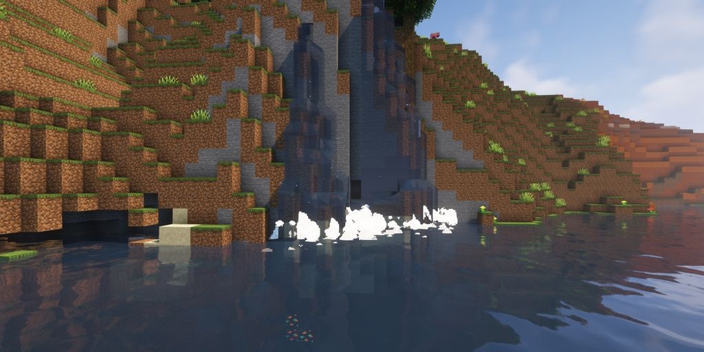 Реалистичные звуки и эффекты в Minecraft с модом Effective, включая брызги воды