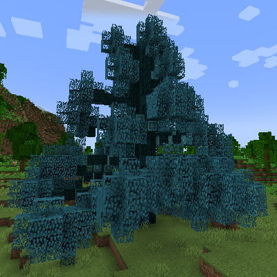 Сосна из мода Epic Trees в Minecraft с детализированной текстурой