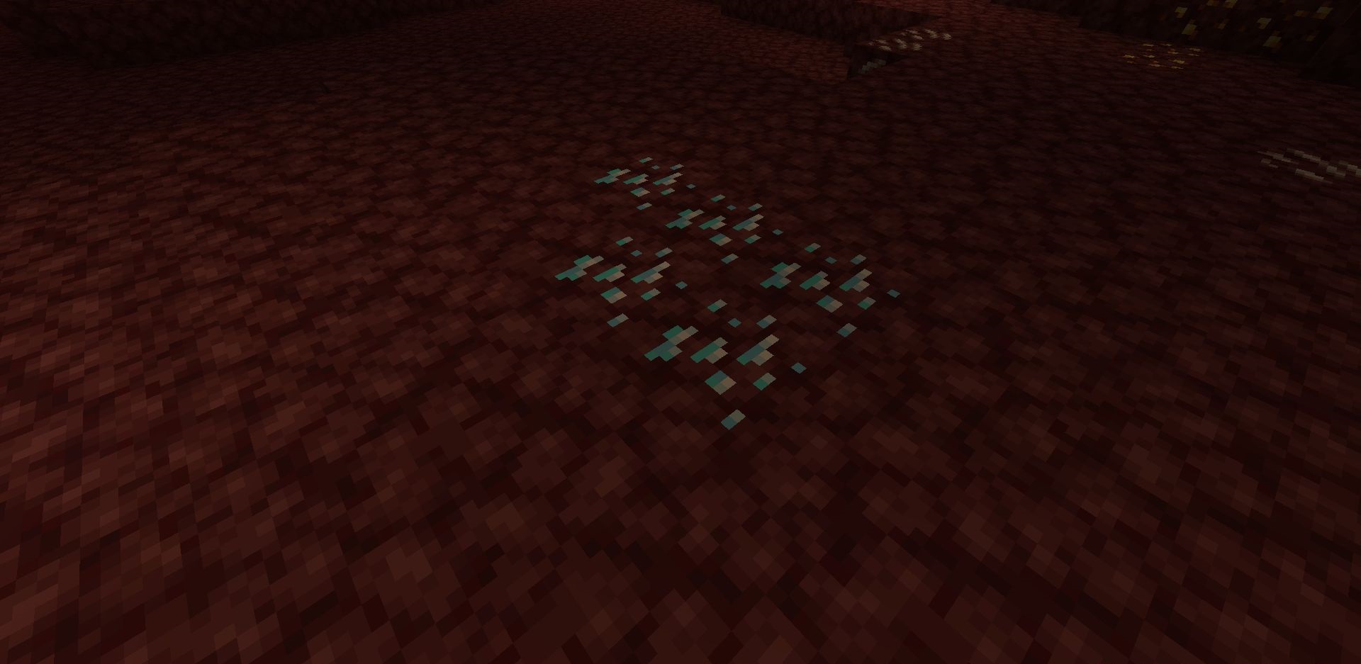 Скриншот мода Elementary Nether And End Ores с рудой в Нижнем мире