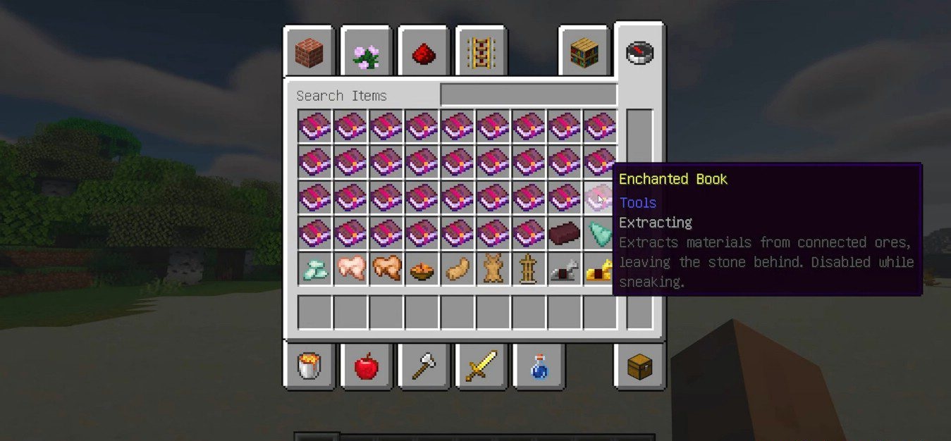 Сравнение стандартных и модифицированных заклинаний в Minecraft