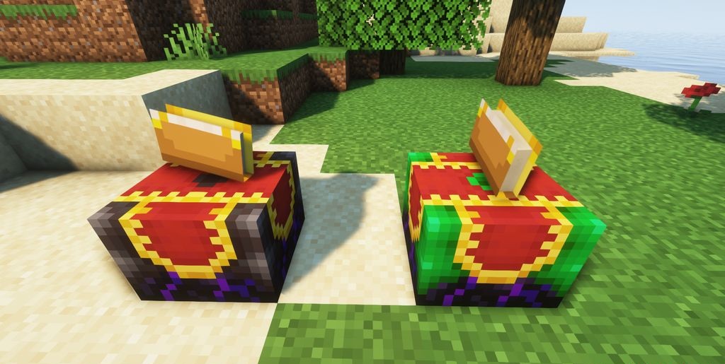Пример зачарования меча с помощью мода Enchanting Infuser в Minecraft
