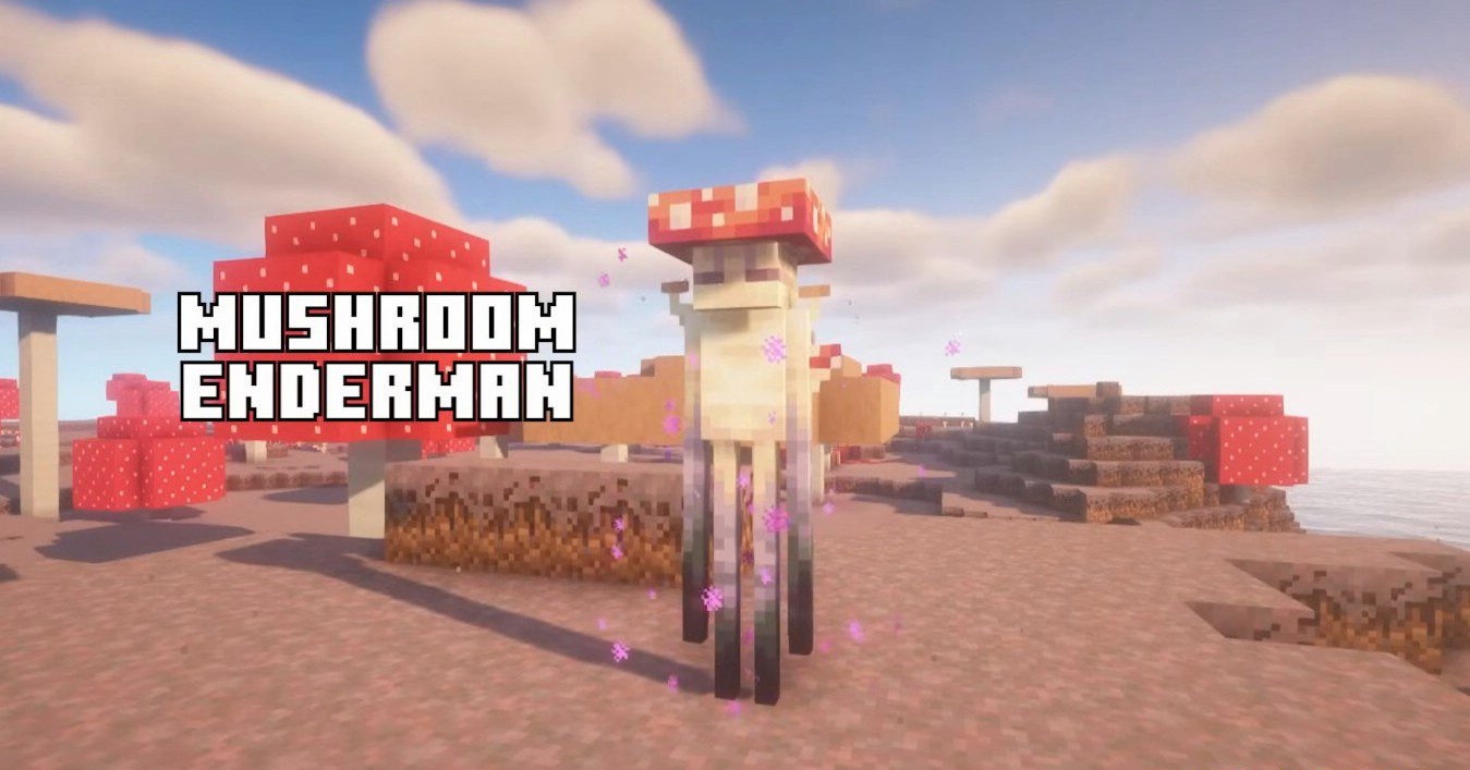 Разные варианты Эндерменов в различных биомах Minecraft