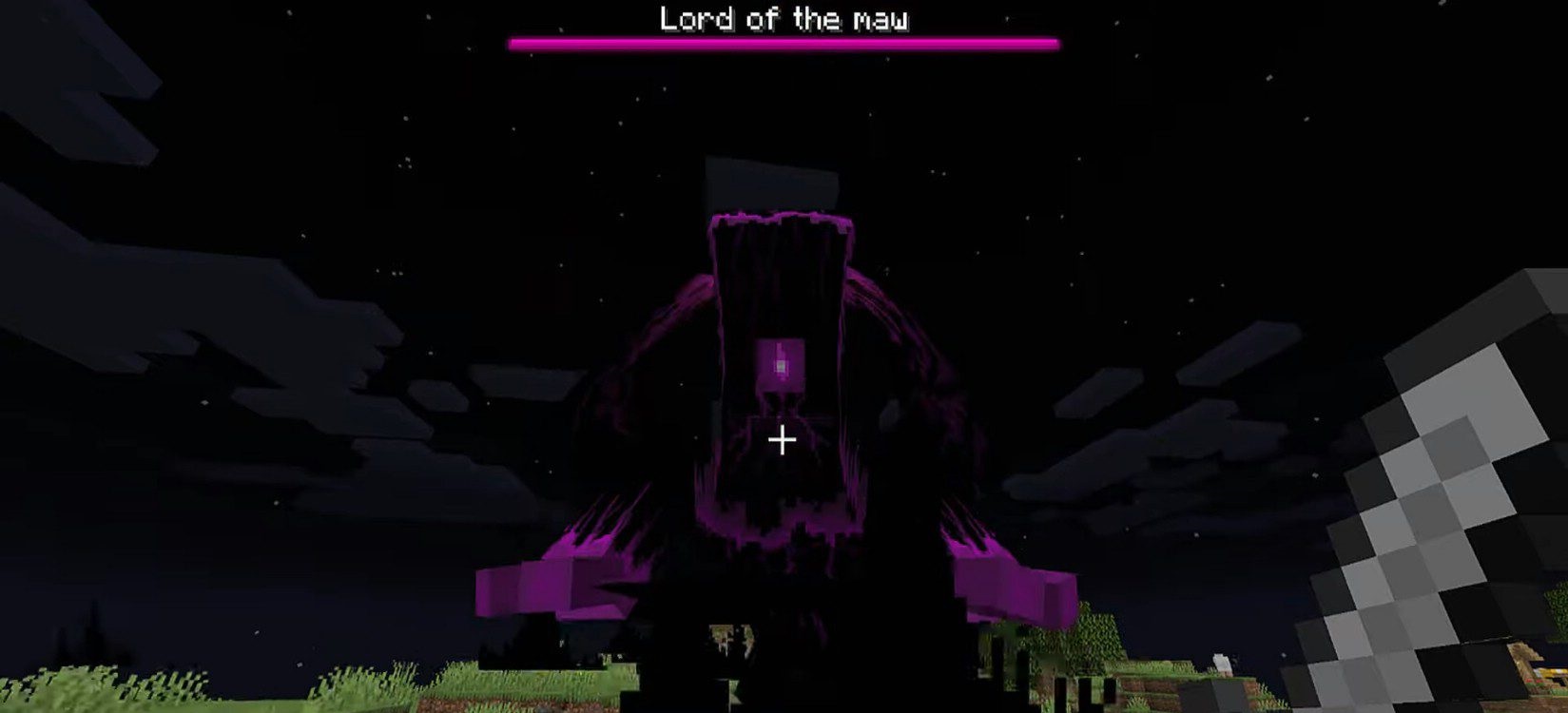 Корабль Края из мода Ender’s Army упал в биоме пустыни Minecraft