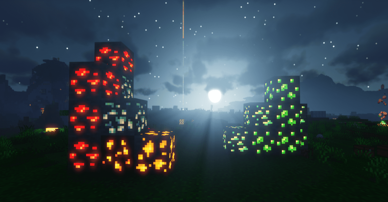 Красивые пейзажи Minecraft с текстур-паком Enhanced Colour