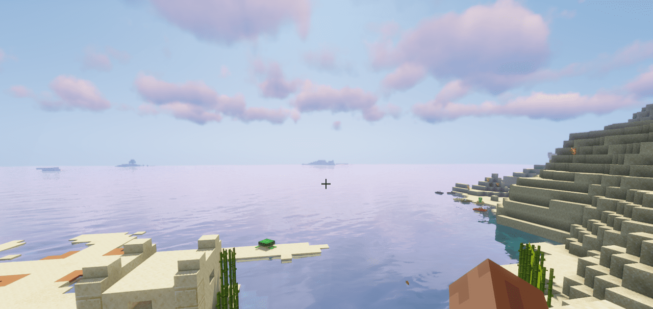 Демонстрация всех элементов Enhanced Hud в действии во время игры в Minecraft