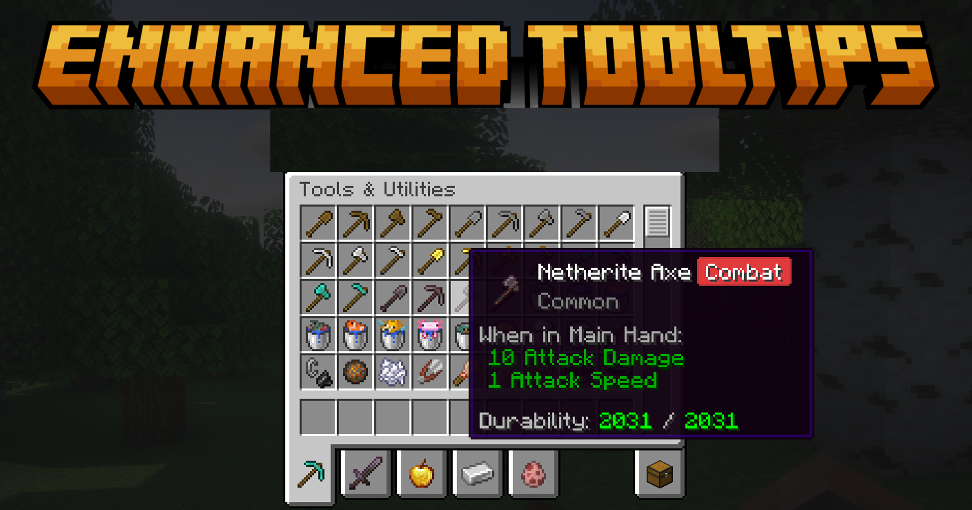 Enhanced Tooltips для Minecraft 1.21.5