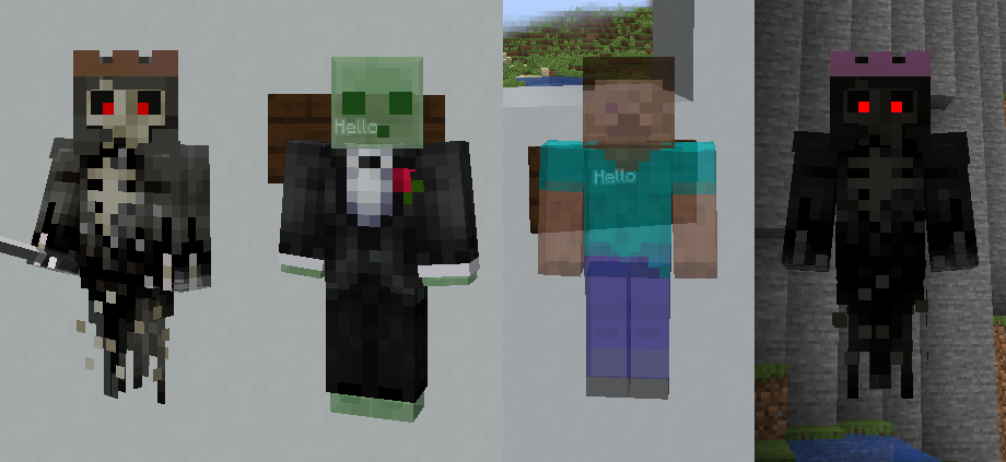Рандомные текстуры животных в Minecraft с модом Entity Texture Features