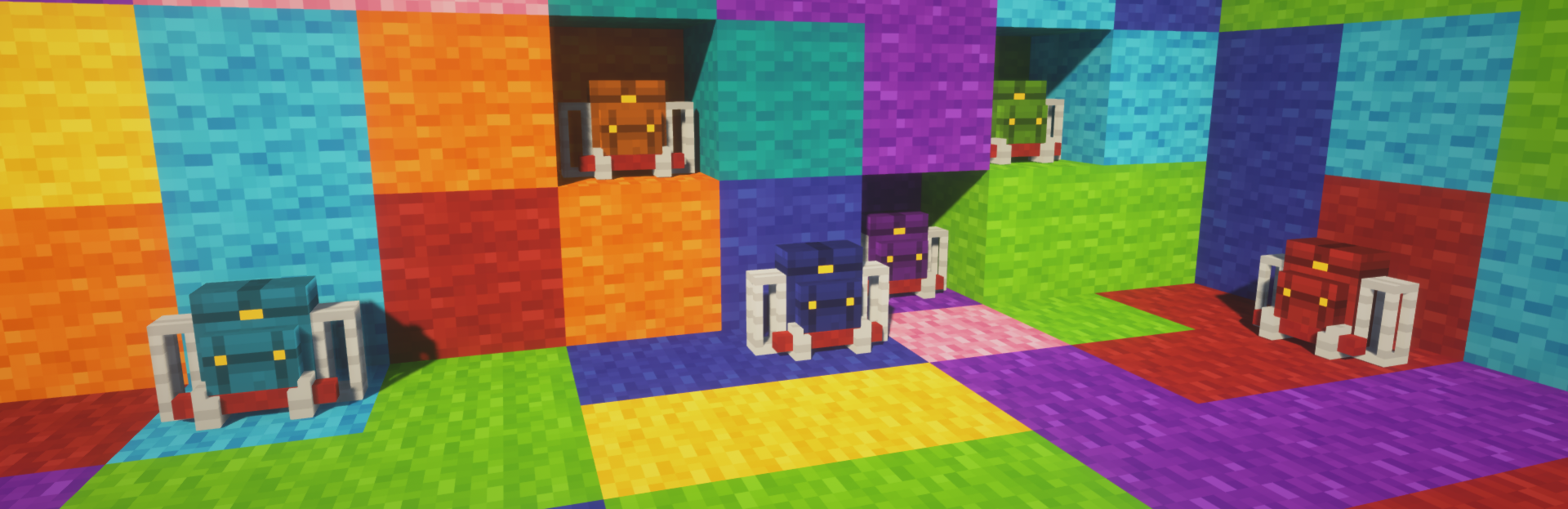 Разные биомы в Minecraft: лес, пустыня и горы