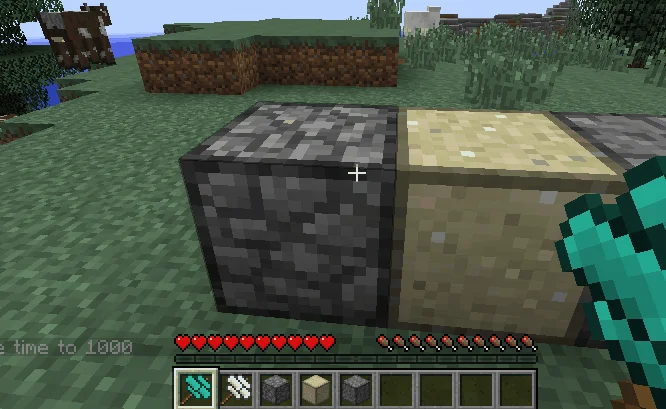 Работа автоматического компрессора из мода Ex Compressum в Minecraft
