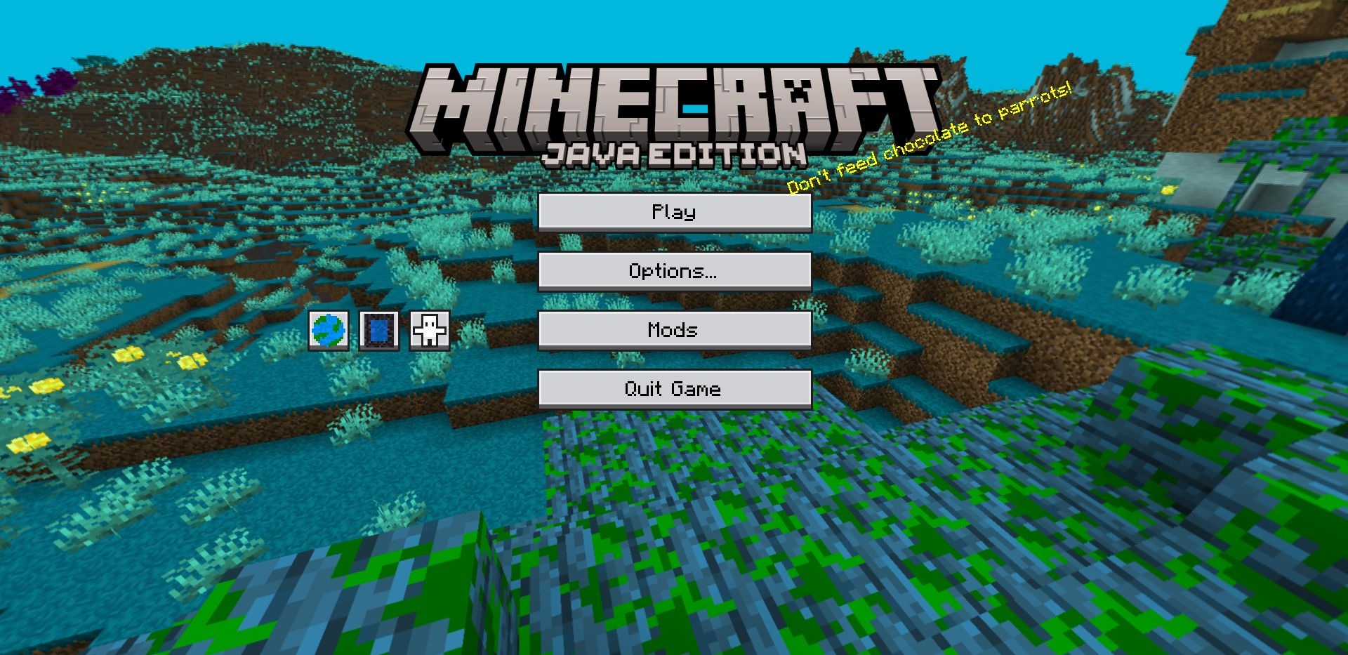 Игрок исследует кристальный биом в модификации Exotelcraft для Minecraft