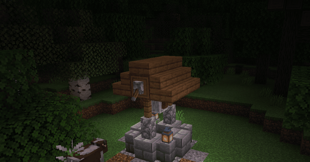 Руины в пустынном биоме из мода Explorations для Minecraft
