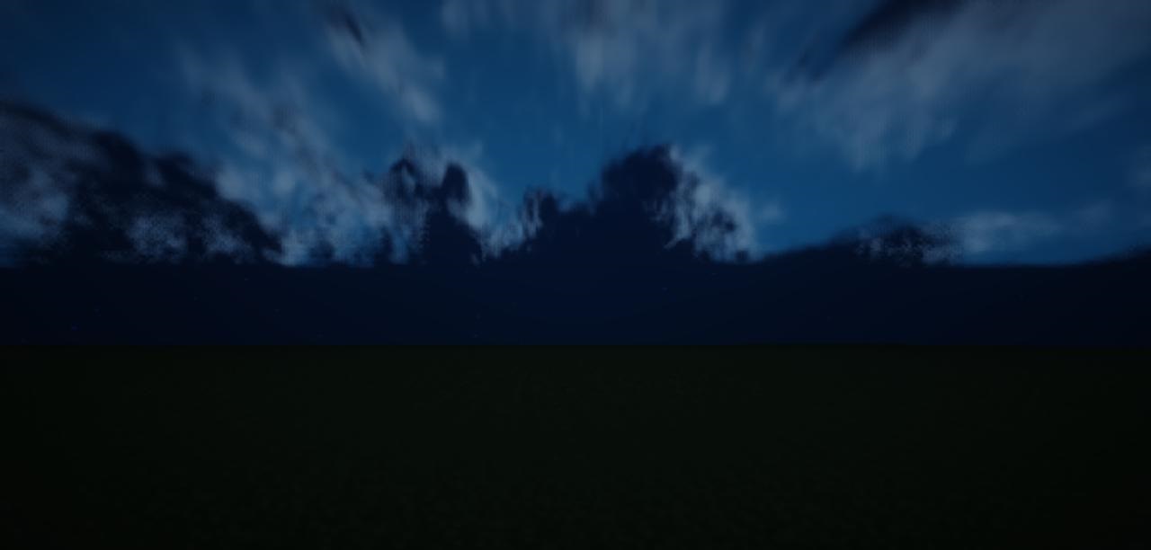 Горный биом в Minecraft с шейдерами: реалистичные скалы и растительность