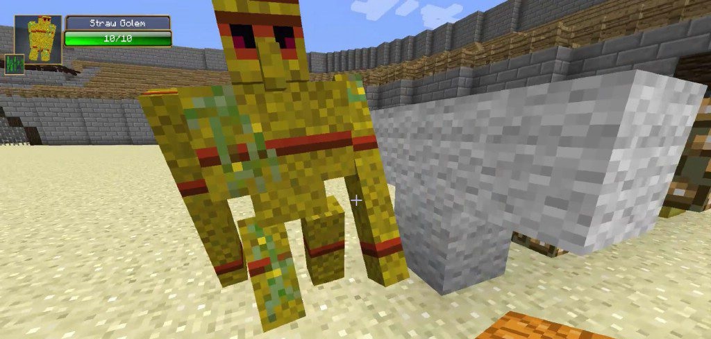 Багровый голем из мода Extra Golems в Краю