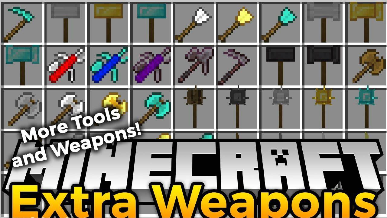Extra Weapons для Minecraft 1.21.4