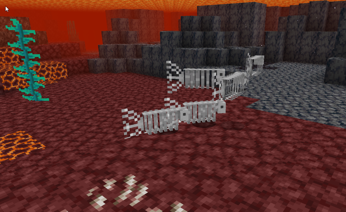 Скриншот новых существ и мобов в Нижнем мире Minecraft