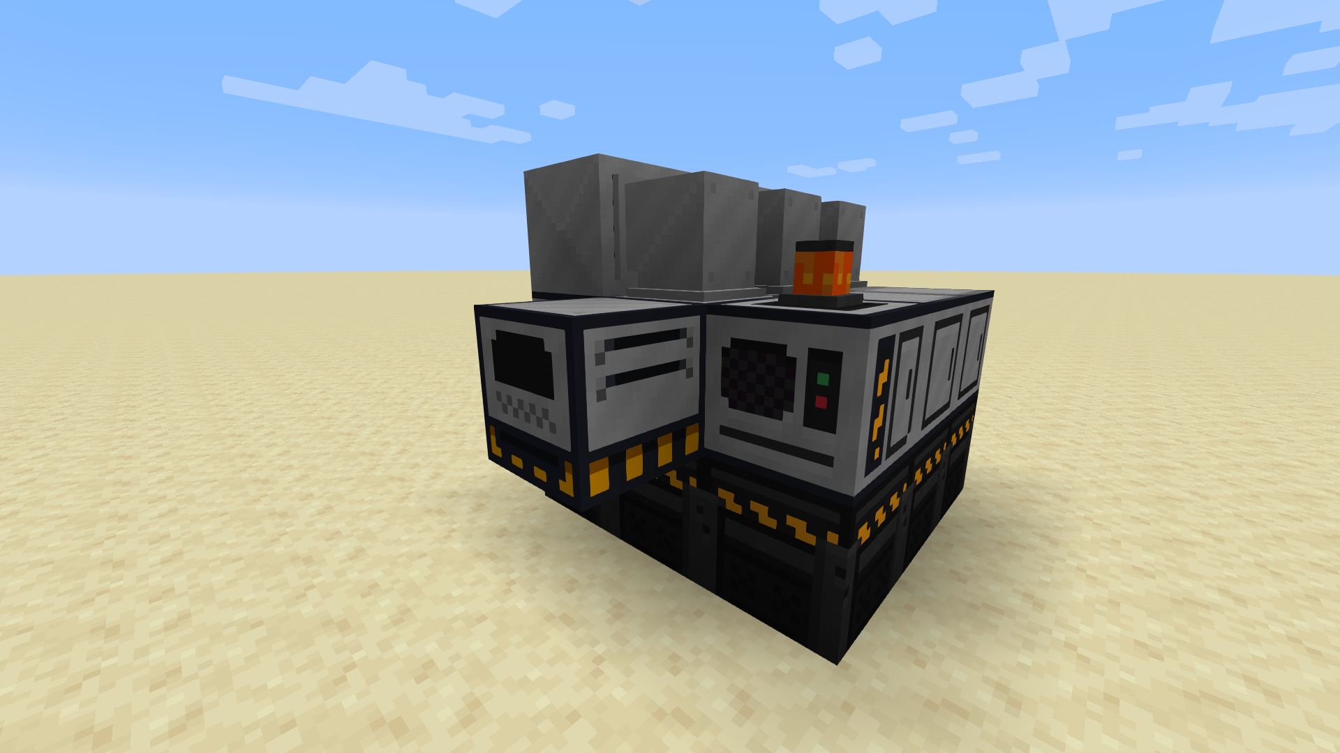 Автоматизированная фабрика в Minecraft с конвейерами и переработчиками