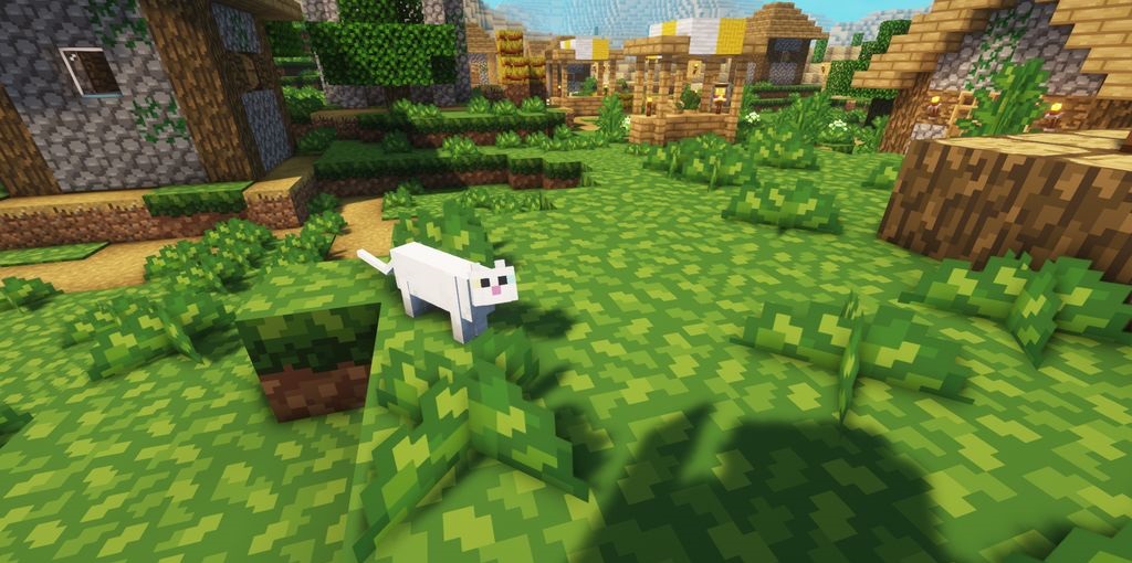 Сравнение стандартных и новых текстур Faithless в Minecraft: различия в детализации блоков