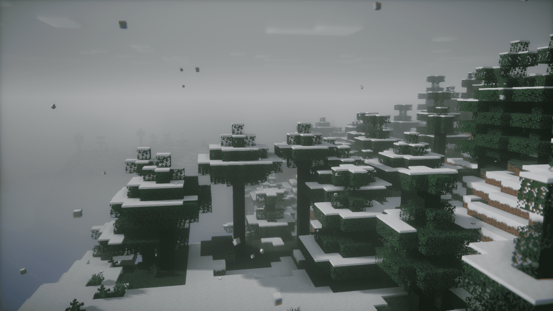 Сравнение 2D и 3D частиц в Minecraft с модом Fancy Block Particles