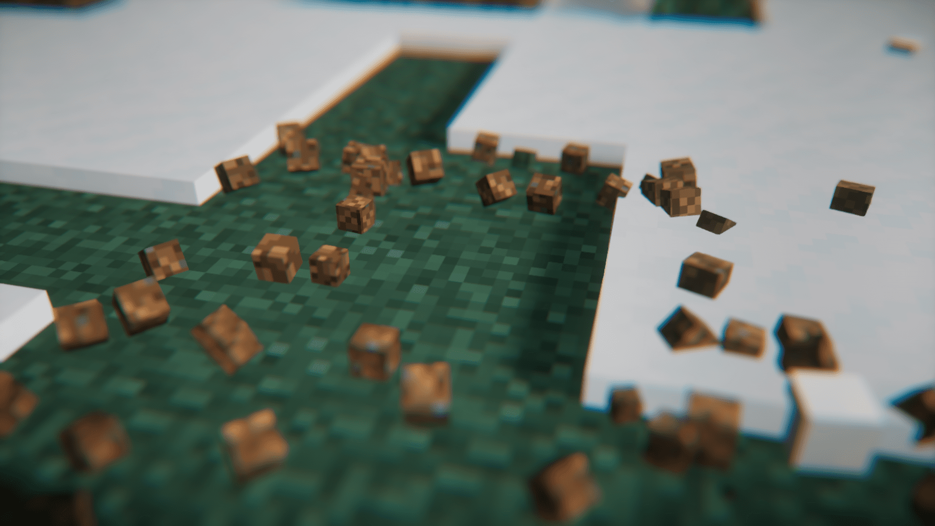 Эффекты взрывов и магии в Minecraft с модом Fancy Block Particles