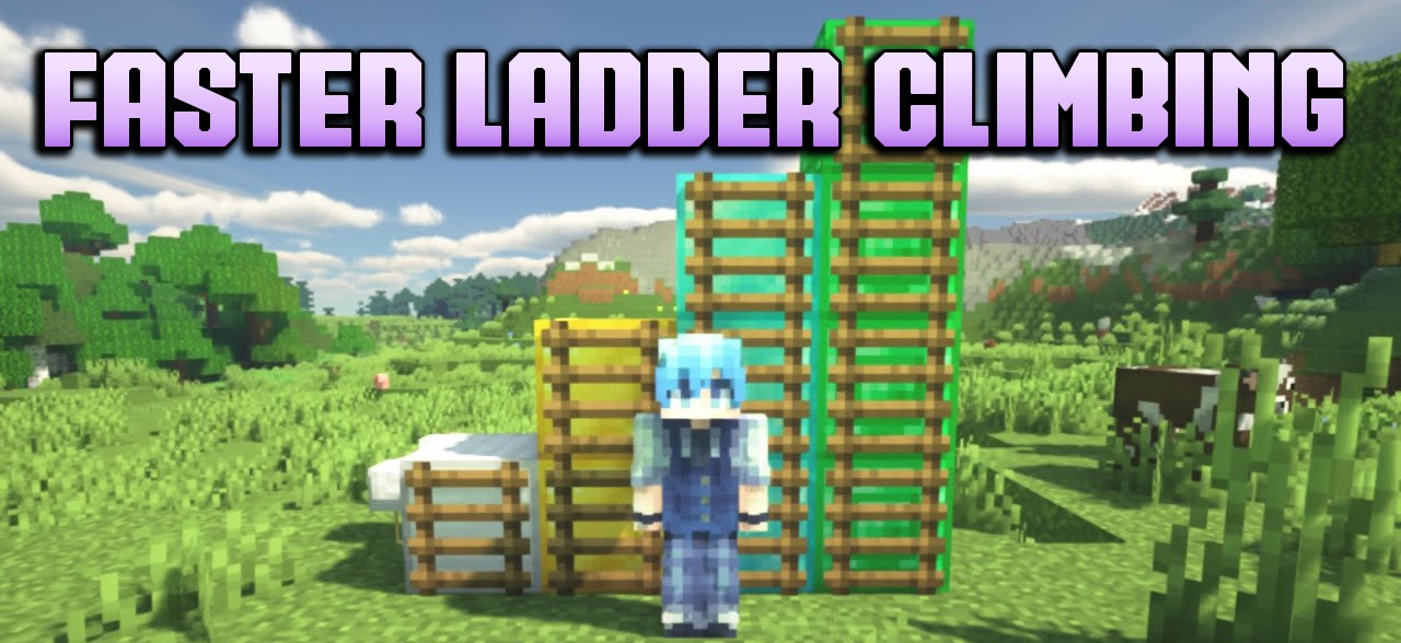 Faster Ladder Climbing для Minecraft 1.21.4