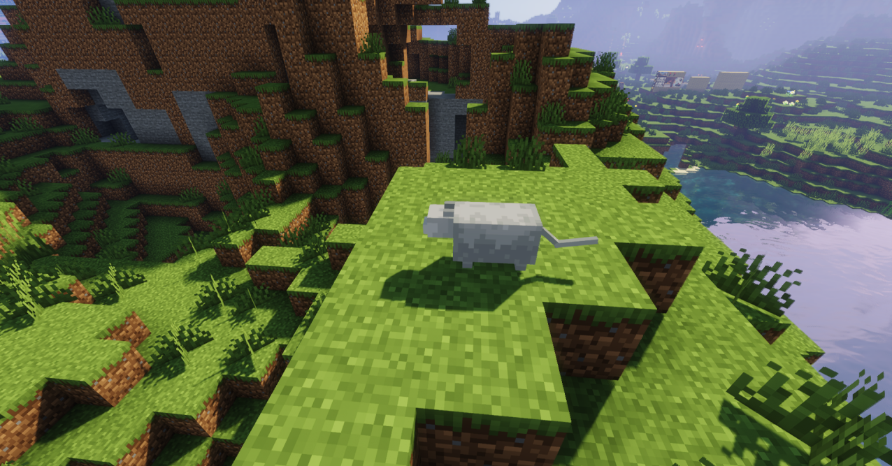 Сравнение стандартных и улучшенных кошек в Minecraft с текстур-паком Fat Cats