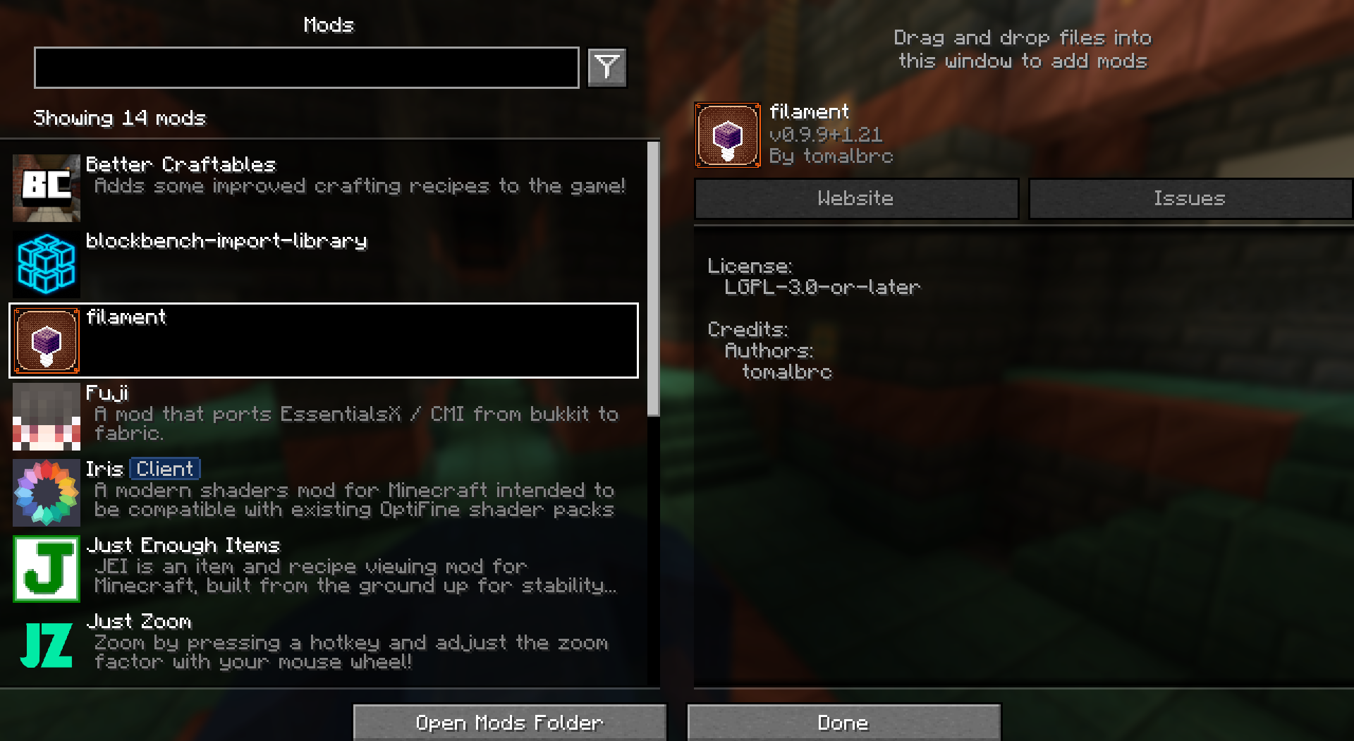 Геймплей с Filament Mod: демонстрация новых механик и предметов в действии
