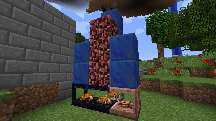 Камин и дымоход из Assorted Decor в Minecraft для уютного интерьера