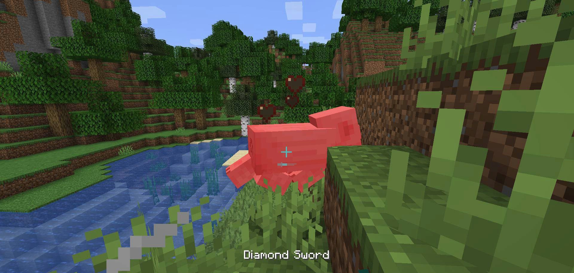 Геймплей с First-person Model в Nether с эффектами частиц