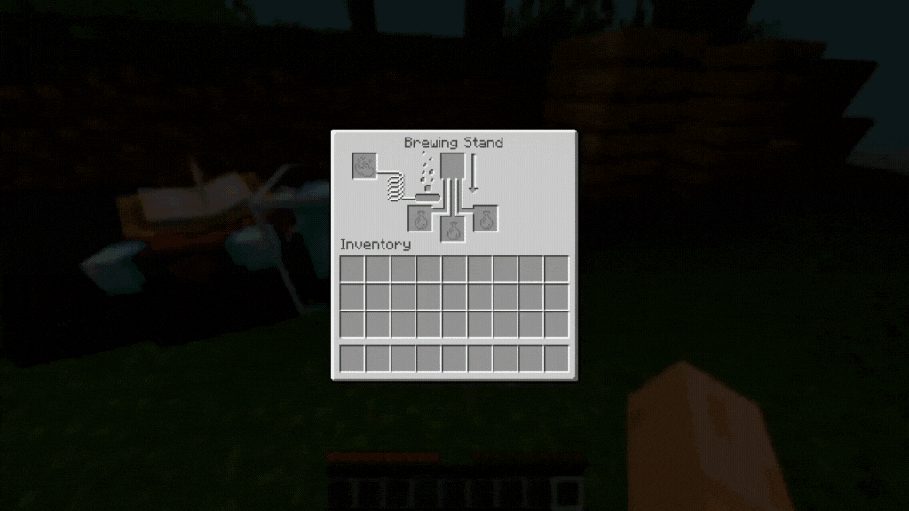 Сравнение стандартного и улучшенного инвентаря в Minecraft с модом Flow