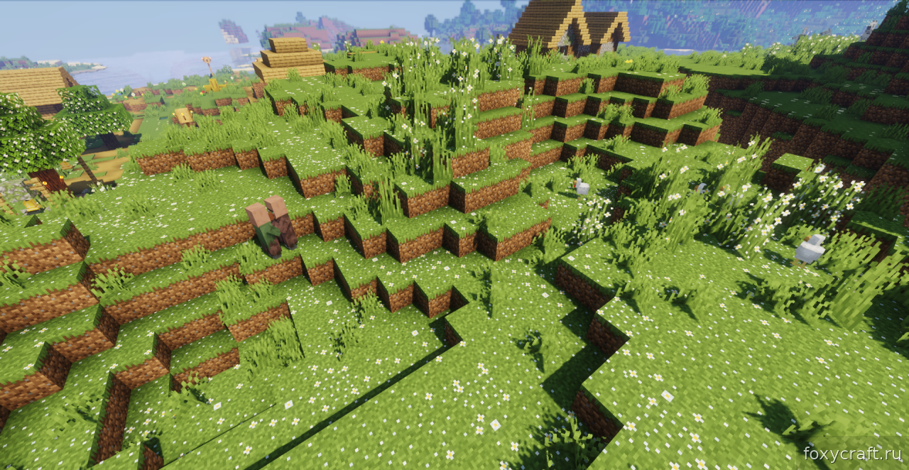 Детализированные цветы и растения в Minecraft с Flowered текстур-паком