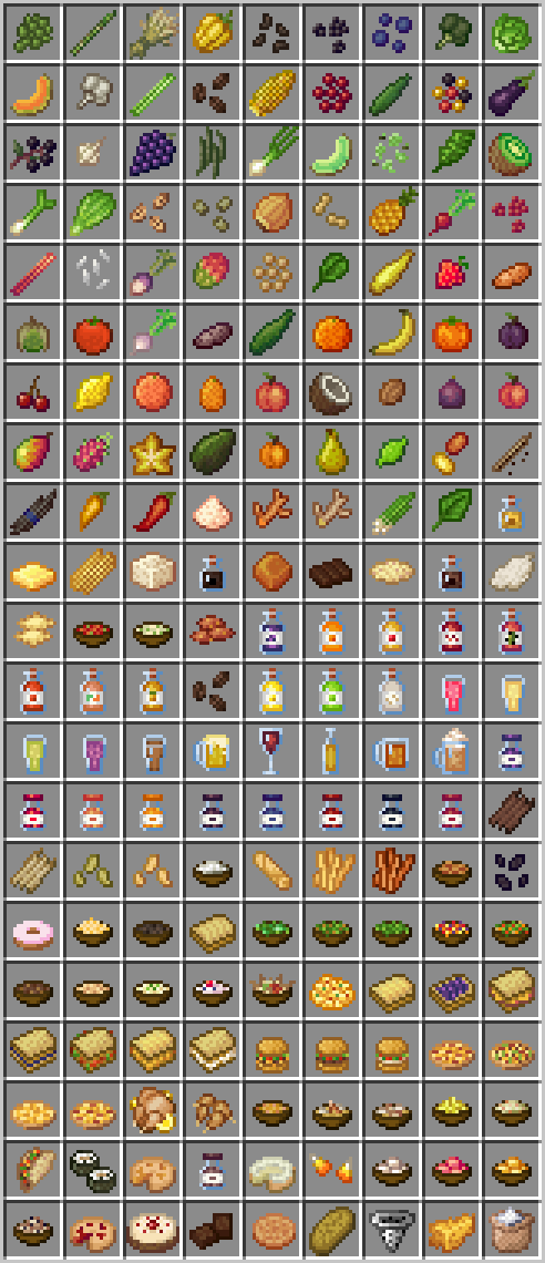 Разнообразие еды в Croptopia для Minecraft