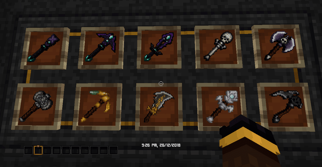 Игровой скриншот Forbidden and Arcanus с демонстрацией магического заклинания в Minecraft